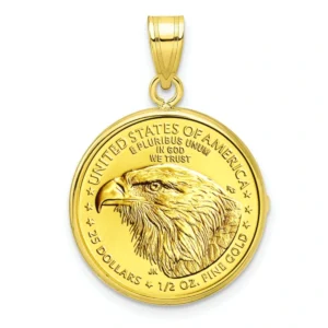 American Eagle 0.5 unssin kultaraha riipus