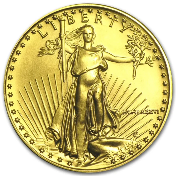 American Eagle kultaraha 1/2 unssia