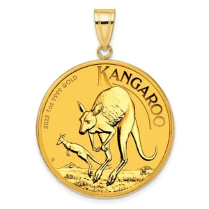 kultaraha 1 unssi kangaroo riipus