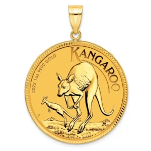 kultaraha 1 unssi kangaroo riipus